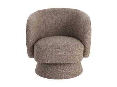 Modern design swivel armchair - ALAN BEIGE