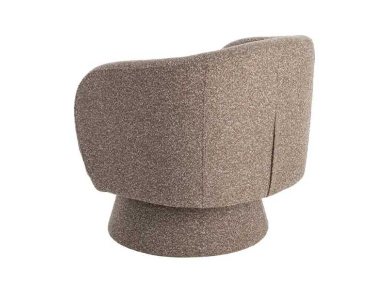 Fauteuil pivotant au design moderne - ALAN BEIGE