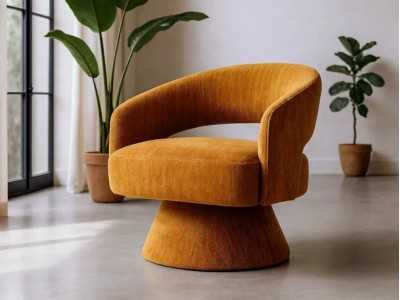 Sillón giratorio de diseño moderno - DAVIDE OCRE