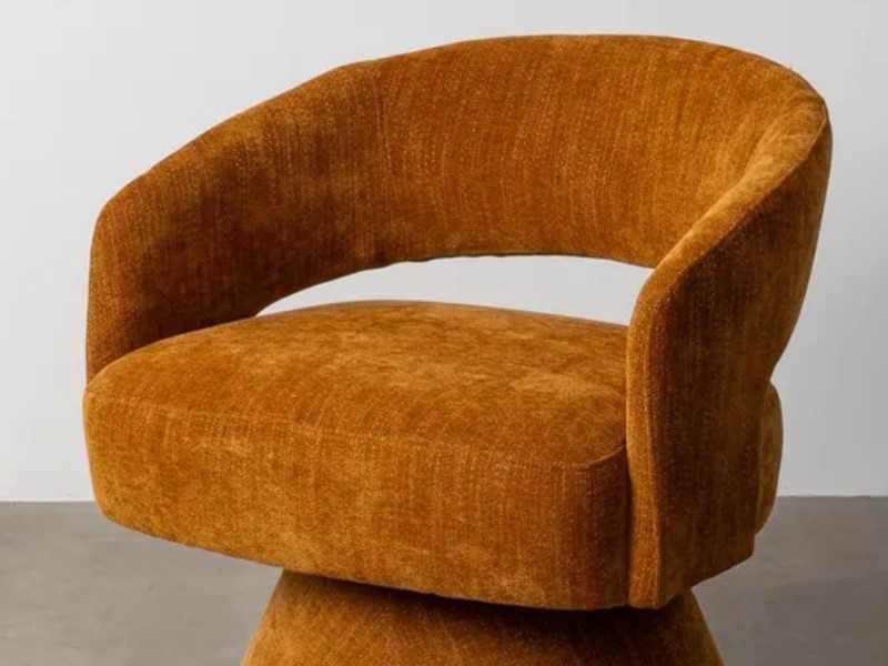 Fauteuil pivotant au design moderne - DAVIDE OCRE