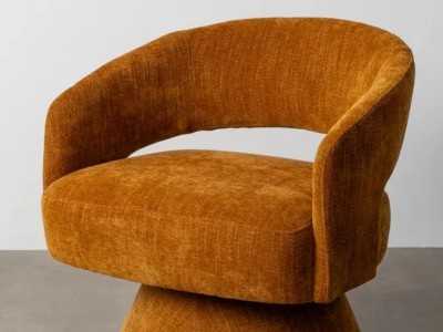 Fauteuil pivotant au design moderne - DAVIDE OCRE