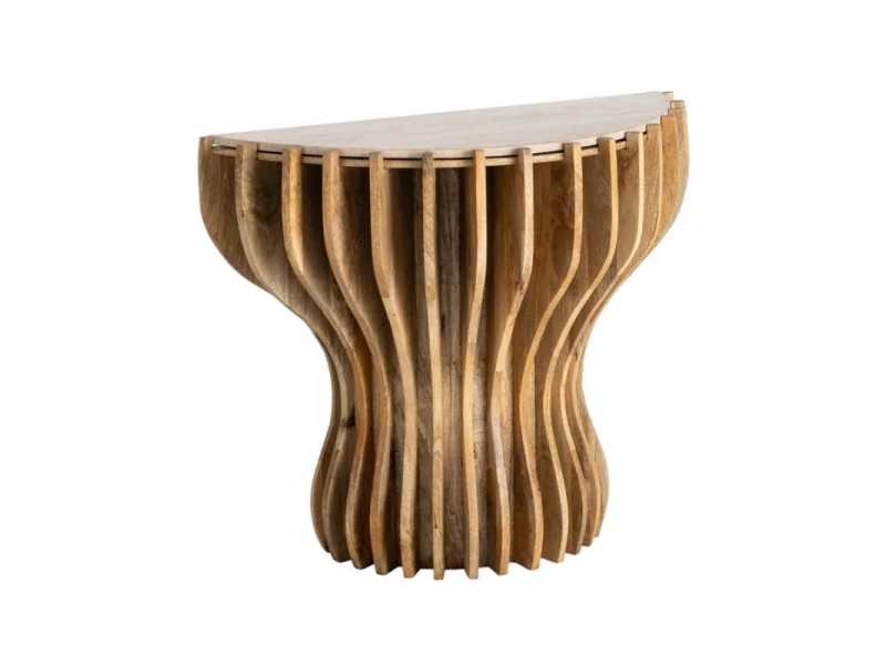 Designer console table with marble top - ABADE