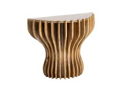 Designer console table with marble top - ABADE