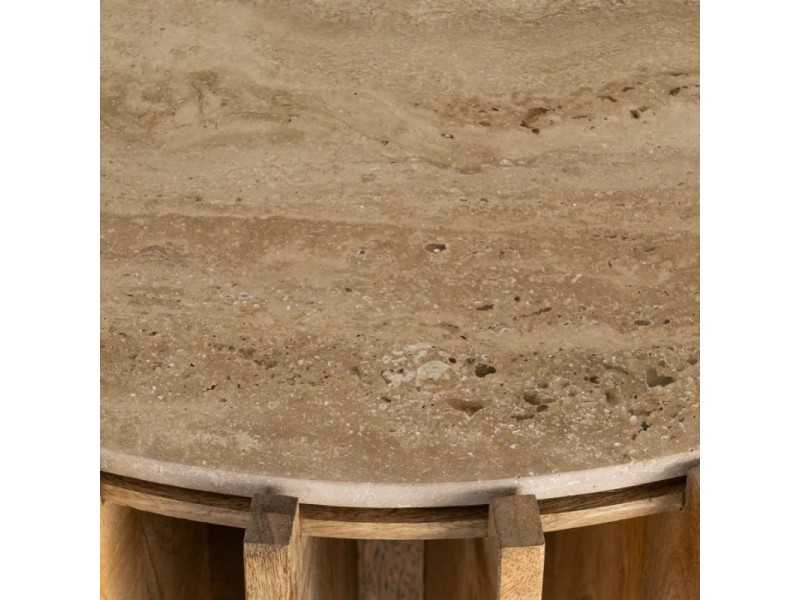 Designer console table with marble top - ABADE