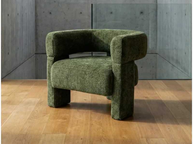 Fauteuil tapissé au design moderne - DARIO VERDE