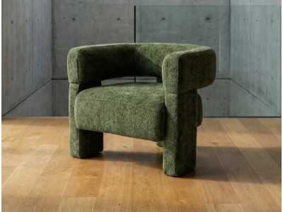 Fauteuil tapissé au design moderne - DARIO VERDE