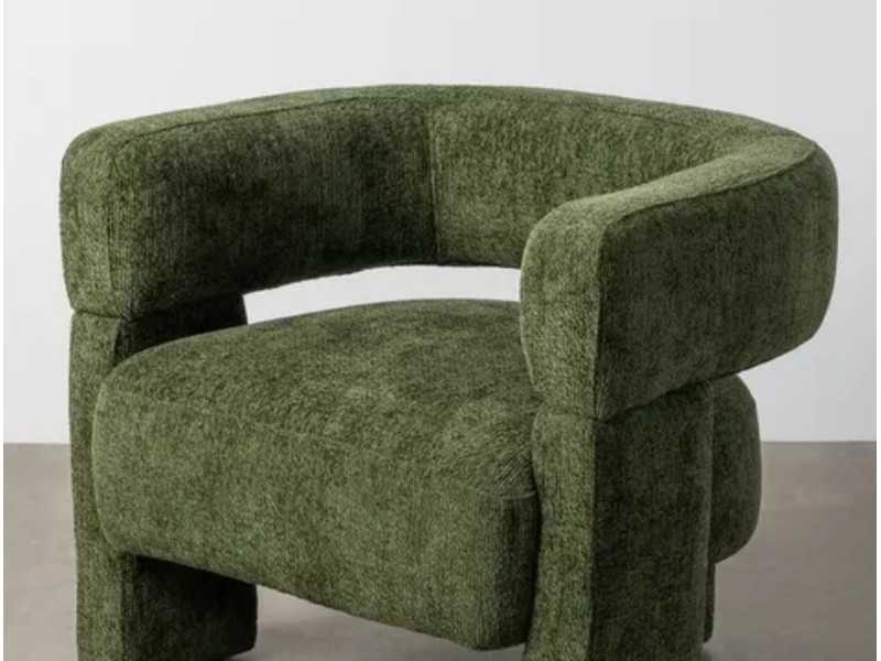 Sillón tapizado de diseño moderno - DARIO VERDE