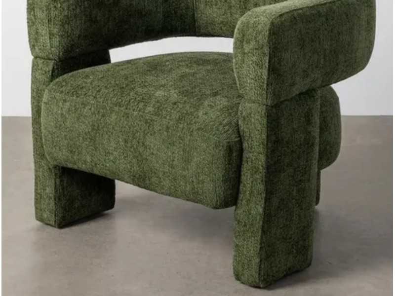 Modern design upholstered armchair - DARIO VERDE