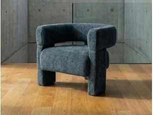 Fauteuil tapissé au design moderne - DARIO AZUL