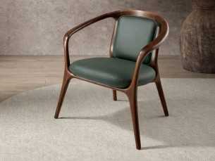 Modern design chair upholstered in synthetic leather - ABELLO 2