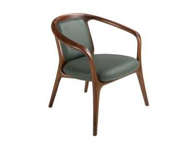 Chaise au design moderne recouvert de cuir synthétique - ABELLO