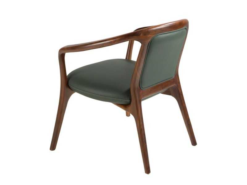 Silla de diseño moderno tapizada en piel sintética - ABELLO