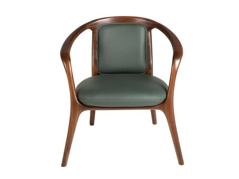 Chaise au design moderne recouvert de cuir synthétique - ABELLO