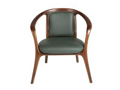 Chaise au design moderne recouvert de cuir synthétique - ABELLO