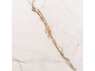 Console au design moderne avec bois, acier inoxydable et plateau en marbre de porcelaine - AALS