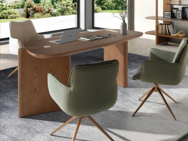 Table de bureau au design moderne en bois - ABADAB