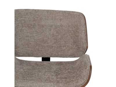 Fauteuil de bureau pivotant recouvert de tissu beige - TERZO BEIGE