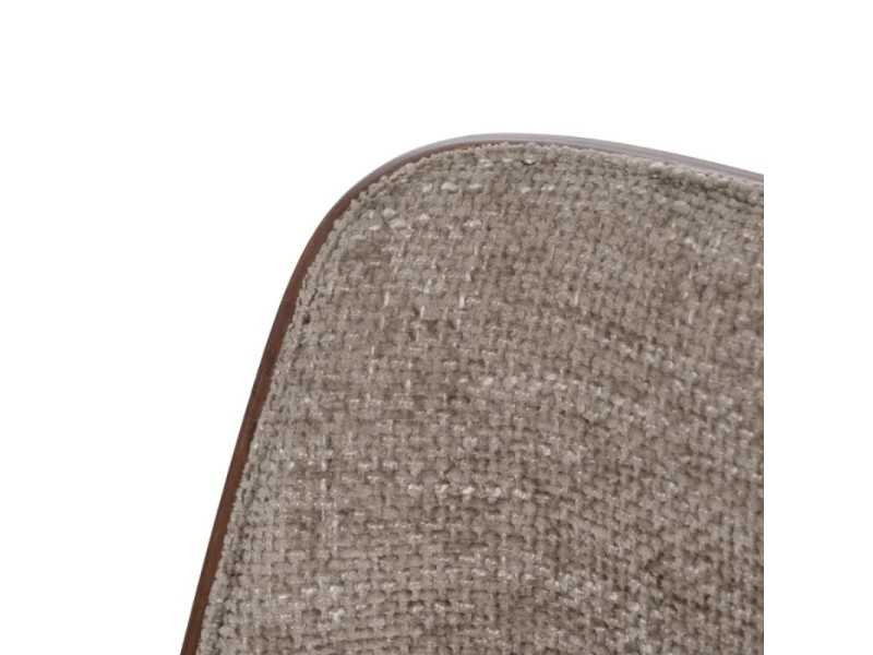 Swivel office chair upholstered in beige fabric - TERZO BEIGE