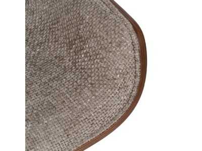Silla giratoria de oficina tapizada en tela color beige - TERZO BEIGE