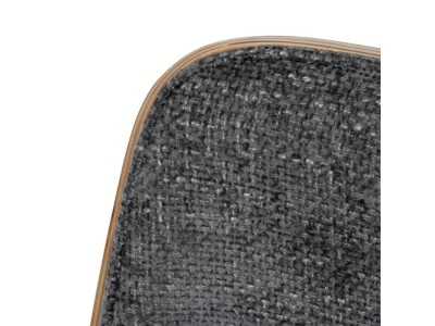 Silla giratoria de oficina tapizada en tela color gris - TERZO GRIS