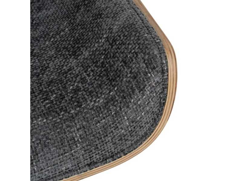 Swivel office chair upholstered in gray fabric - TERZO GRIS