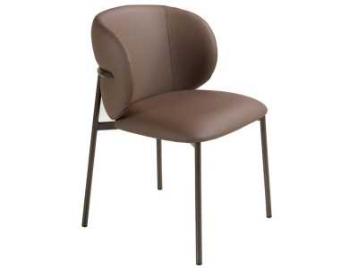 Chaise design avec pieds en acier inoxydable - ABACIAL