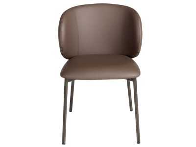 Silla de diseño con patas de acero inoxidable - ABACIAL