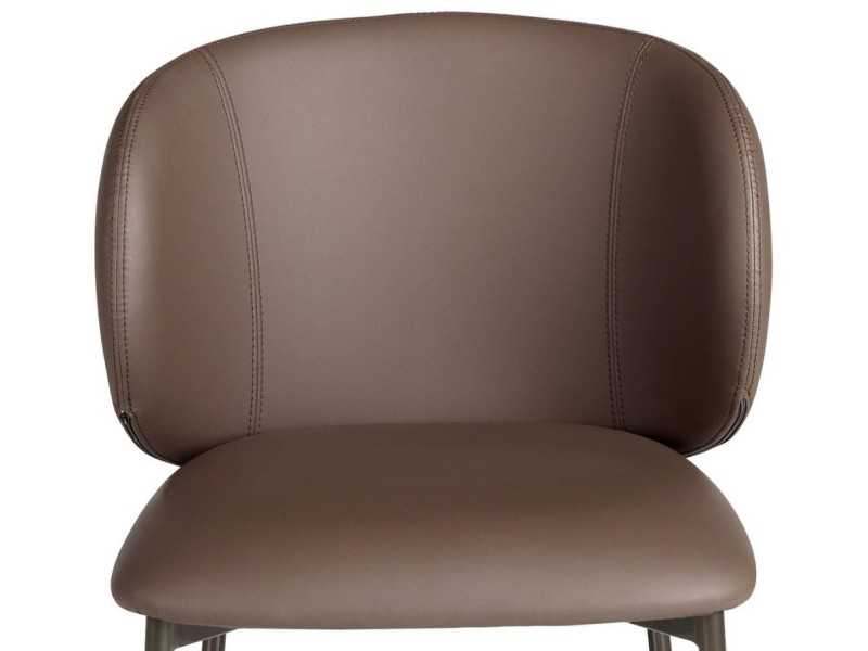 Silla de diseño con patas de acero inoxidable - ABACIAL