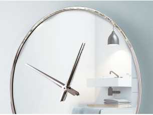 Designer round mirror clock - MARBELLA 2