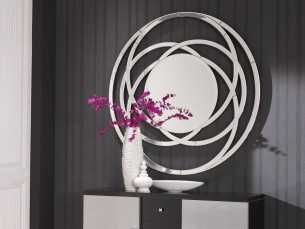 Round mirror with a modern design - ALAIN