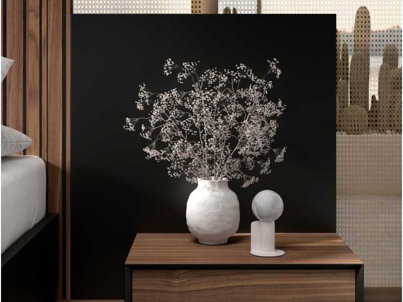 Cabecero de diseño XXL con mesitas de 1 cajón - ALABAMA