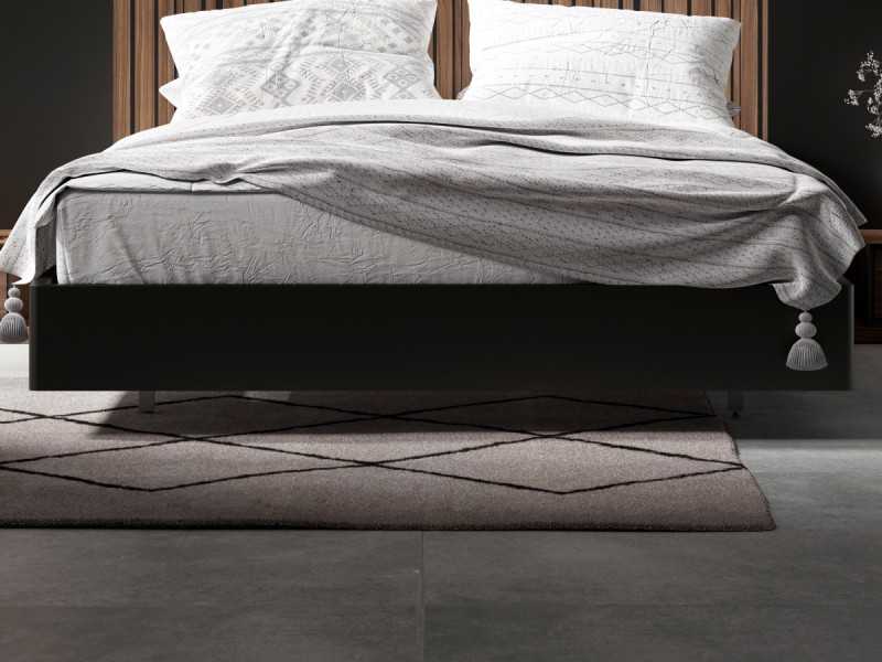 Cama completa de diseño XXL con mesitas de 1 cajón - ALABAMA