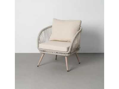 Ensemble de jardin en acier et rotin - AARON