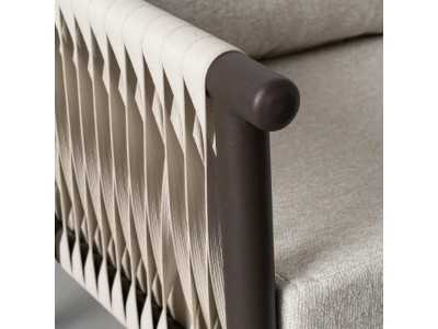 Steel and rattan garden set - ACCUA