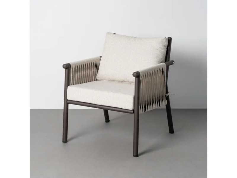 Ensemble de jardin en acier et rotin - ACCUA