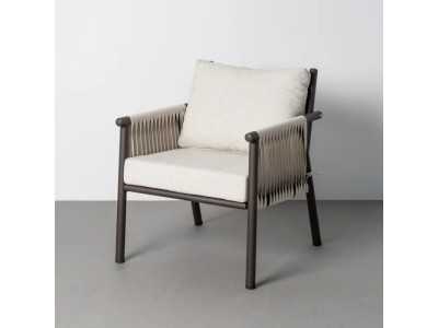 Ensemble de jardin en acier et rotin - ACCUA