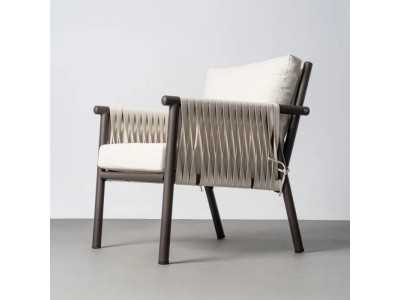 Ensemble de jardin en acier et rotin - ACCUA