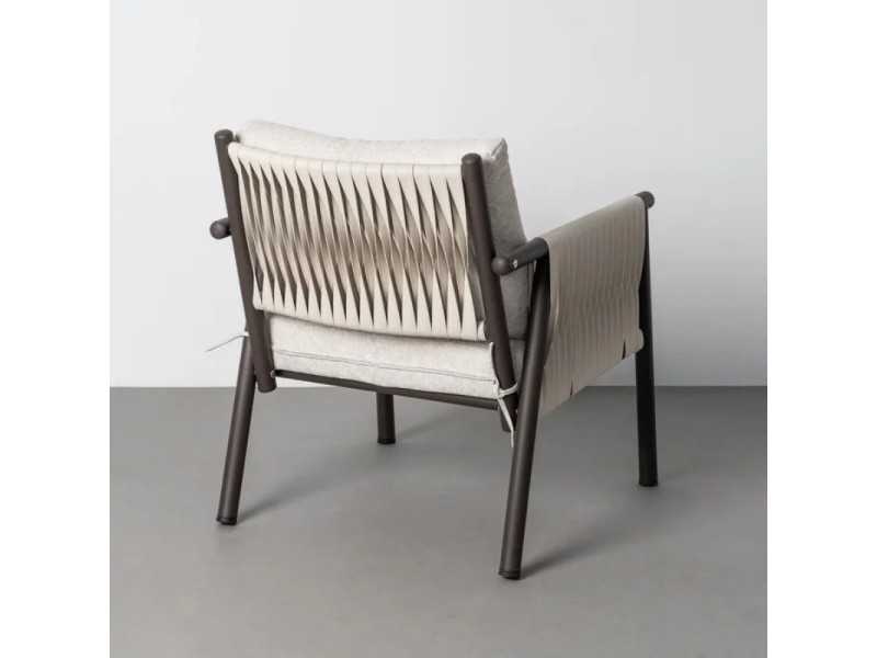 Steel and rattan garden set - ACCUA