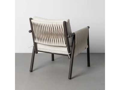 Steel and rattan garden set - ACCUA