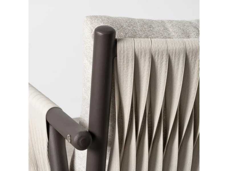 Steel and rattan garden set - ACCUA