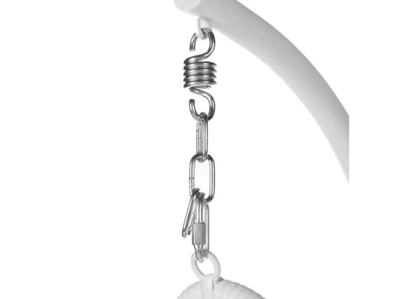 Hanging chair in black finish - BAMBINA BLANCO