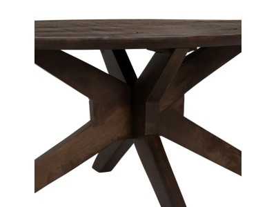 Oval coffee table in mango wood - AMAN