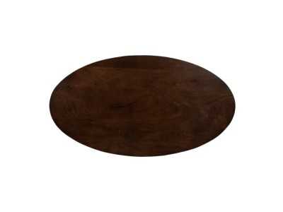 Mesa de centro ovalada en madera de mango - AMAN