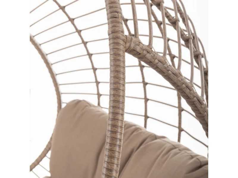 Hanging chair in natural finish - EMMANUELLE