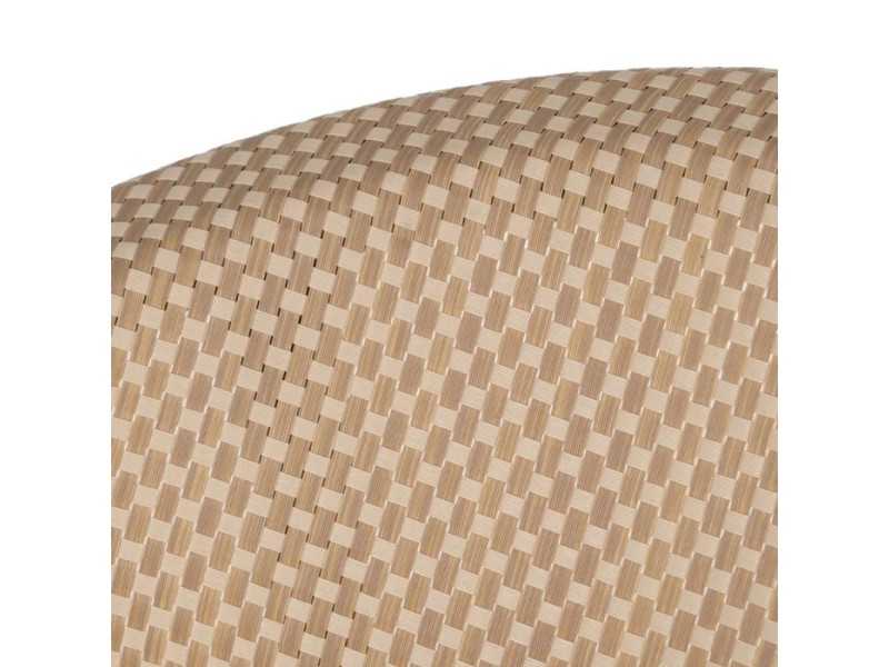 Tabouret d'extérieur en aluminium et textilène - GARTEN BEIGE