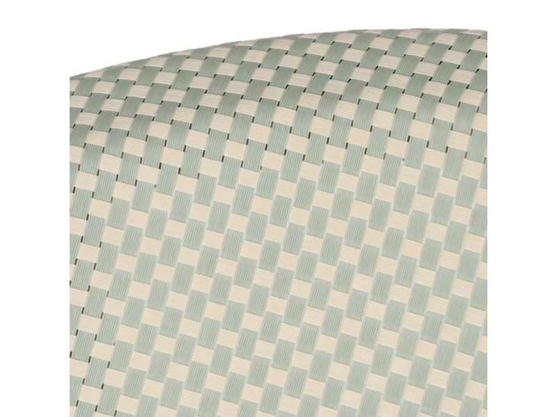 Aluminium and textilene outdoor stool - GARTEN AGUAMARINA