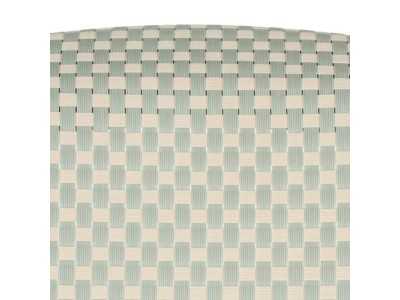 Aluminium and textilene outdoor stool - GARTEN AGUAMARINA