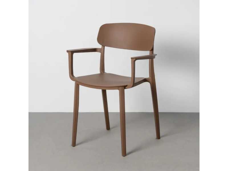 Stackable outdoor chair - ALTEA MARRÓN