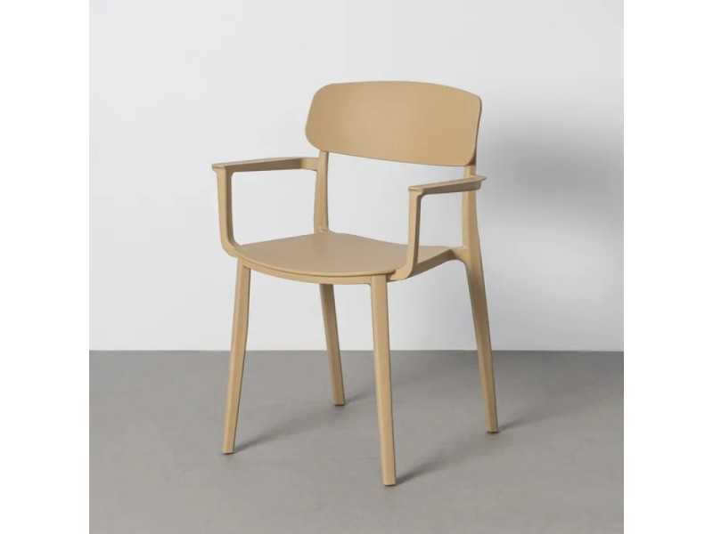 Stackable outdoor chair - ALTEA CAQUI