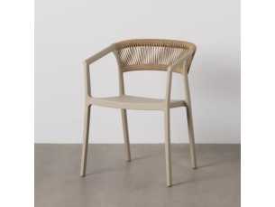 Chaise d'extérieur en polypropylène - SOMMER BEIGE